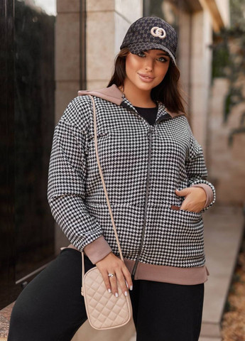 Стильний бомбер з капюшоном на блискавці Tik-Tak на блискавці (370079836)