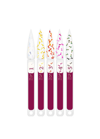 Топ для гель-лаку Top Erotic без липкого шару прозорий з глітером 9 мл, 02 Голографічне золото Steffani (308981299)