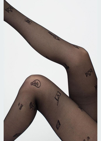 Колготки жіночі тонкі фантазійні з малюнками INFLUENCE №1 40 den Giulia INFLUENCE 1 (297927079)