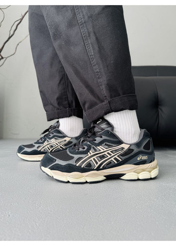 КРОСІВКИ ЖІНОЧІ ASICS GEL-NYC BLACK / GREY / BEIGE АСІКС ГЕЛЬ НЮК No Brand сірі демісезони (368867297)