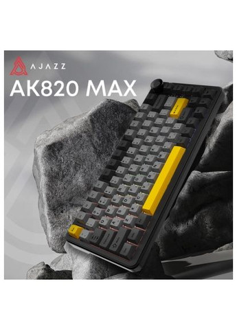 Клавиатура (AK820MAX-WM-BGY) Ajazz AK820 MAX Magnetic Switch RGB USB Black (367004756)