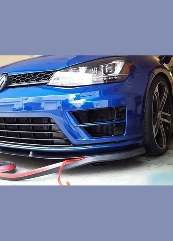 Матовая губа для бампера универсальная защита 2,5м Черная No Brand (318359375)