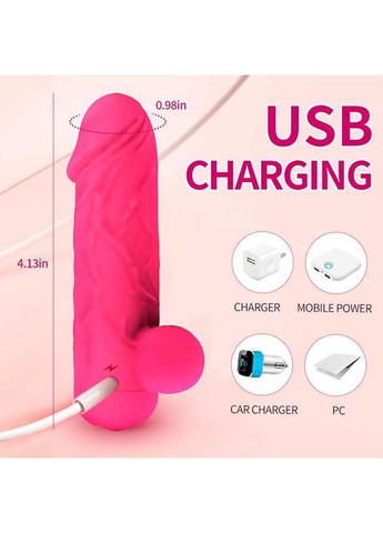 Реалистичный смарт-минибратор для клитора Love Spouse Смарт вибраторы фуксия No Brand (366892123)