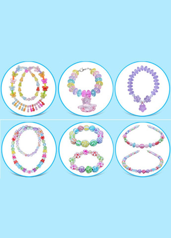 Набір для плетіння браслетів намиста з намистинок та кулонів у вигляді МІККІ Калейдоскоп 550 шт Різнокольоровий (М1140301) Xin Runyang (329058770)