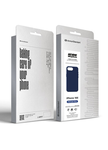 Чехол ICON2 MagSafe для Apple iPhone 16e Midnight Blue (ARM83968) PTR ArmorStandart (327888896)