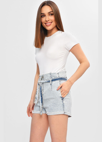 Шорты женские джинсовые голубого цвета Let's Shop (333799128)