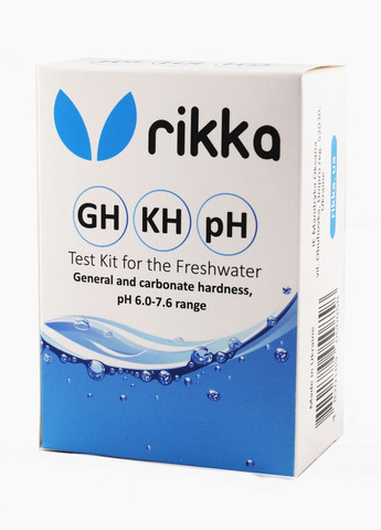 Тест набор для пресной воды GH KH pH 67.6 Rikka (292258043)