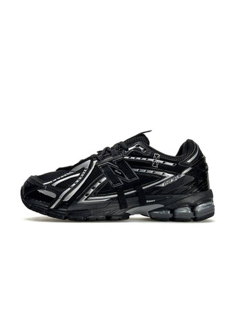 Чорні Осінні кросівки чоловічі new balance black silver No Brand 1906A