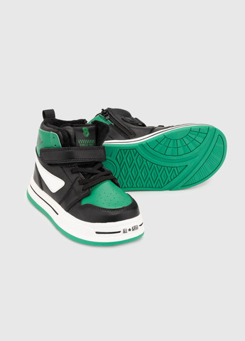 Черные повседневные зимние ботинки 40-2b черно-зеленый (2000989903284d)(sn) shop (2000989903284) Stepln