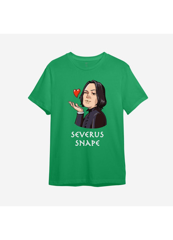 Зеленая демисезонная детская футболка с принтом "severus snape". гарри поттер (10950826514) ТiШОТКА