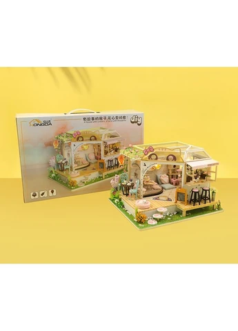 Румбокс Кошачье Кафе конструктор DIY Cat Cafe M2111 + купол No Brand (362453075)