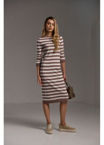 Бежева сукня 2508 суха троянда Triko Bakh