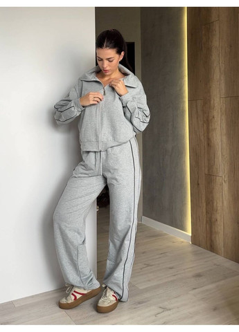 ✨ Стильний костюм з кантом — для яскравих повсякденних луків ✨Ознайомтесь з розмірною сіткою GD/GL Модний простір (364966028)