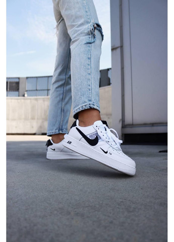Белые летние кроссовки nike air force 107lv8 ultra white black 1 найк аир форс No Brand