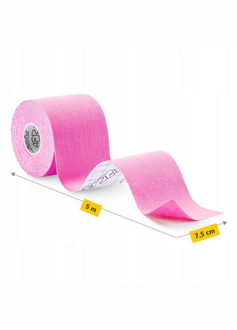 Лента кинезиологическая (кинезио тейп) 7.5 см x 5 м Pink (P5907739318893) 4FIZJO P-5907739318893 (315348587)