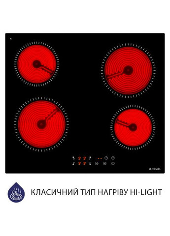 Варильна поверхня MVH 6031 KBL (керам) MINOLA (349821845)