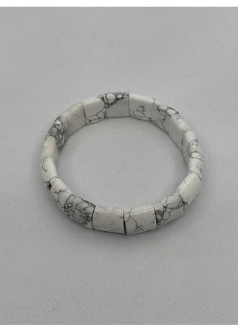 Браслет из говлита 15*12 мм 18.5 см Белый No Brand (350633907)