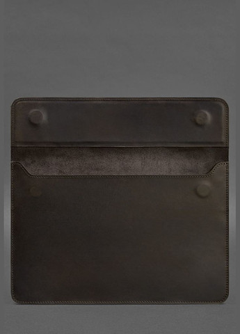 Кожаный чехол-конверт на магнитах для ноутбука Универсальный Темно-коричневый Crazy Horse (A-028006) BlankNote (329899458)