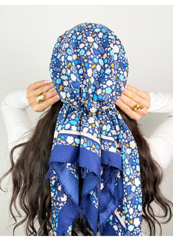 Бандана с имитацией платка с кисточками с кашемиром осенний принт BANDANA QUEEN (371996455)