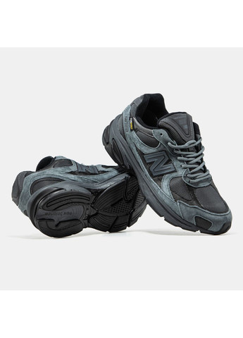 Темно-серые демисезонные кроссовки мужские new balance 2010 cordura grey black termo | нью беланс 2010 кордура термо темно-серые No Brand