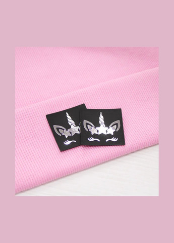 Нашивка "Єдиноріг" чорного кольору з сріблом (7869) No Brand (335811847)