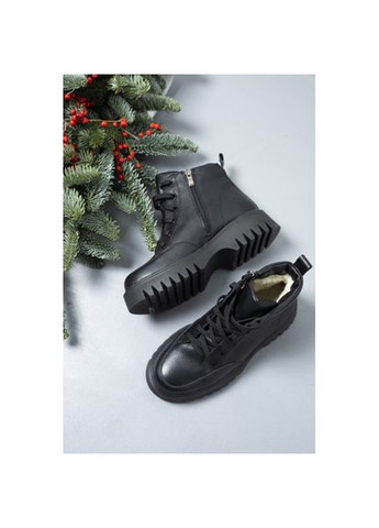 Чорні шкіряні Черевики на овчині Зима Чорні р. (astra50ch) Vm-Villomi (300532121)