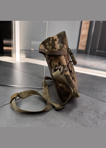 Итог утилитарный полужесткий, на плечо, на моле, для биноклей и ПНБ, Пиксель, CORDURA 1000D WinTac (338625091)