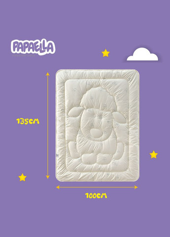 Набор детский зимний в кроватку шерстяное одеяло 100х135 см и подушка 40х60 см PAPAELLA теплый для детей IDEIA (334726520)