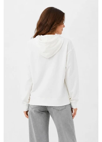 Кофта жіноча однотонна білого кольору Let's Shop (398625324)