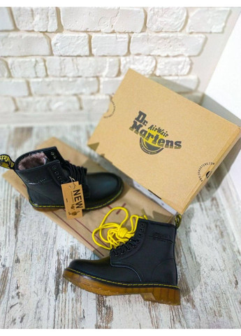 Черевики жіночі та чоловічі Dr. Martens 1460 Black 11822006 Доктор Мартінс (Хутро) No Brand (366072179)