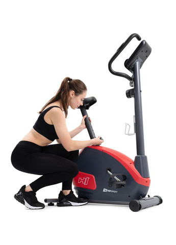 Велотренажер магнитный HS-035H Leaf красный Hop-Sport (301538817)