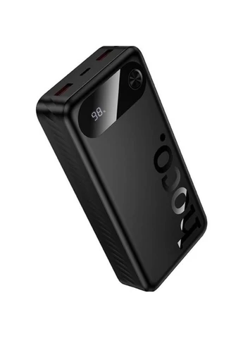 Power Bank павербанк J154A портативна швидка зарядка 20000 mAh 3 порта USB Type-C USB-A LED-дисплей 22,5 Вт Чорний Hoco (400475958)
