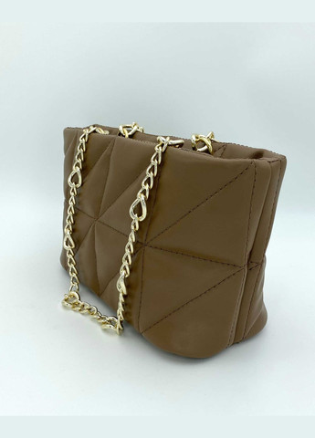 Маленькая женская сумочка с цепочкой Холли коричневая (malenxka-zhnocha-sumochka-holl) WeLassie (342199442)