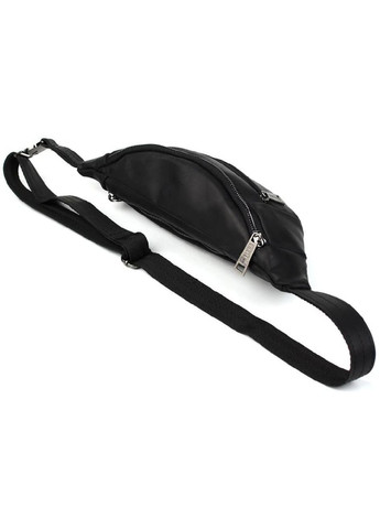 Сумка поясна бананка жіноча з натуральної шкіри середня Чорний 38369 TARWA (352165954)