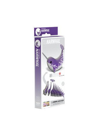 Пазл (XEG-033) Eugy 3D Зоопарк Нарвал (366158470)