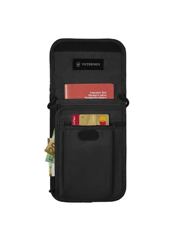 Сумка на шею Travel Accessories 5.0 Deluxe Black с RFID защитой (Vt610603) Victorinox Travel (324265636)