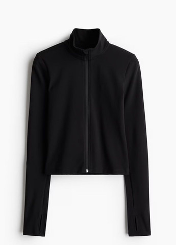 Чорна демісезонна куртка H&M