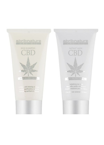 Подарочный набор CBD Cannabis Oil Elixir Шампунь 30 мл + Маска 30 мл Abril et Nature (339051350)