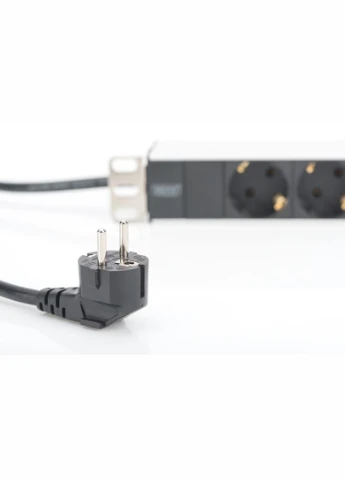 Блок розеток 1U, 8xSchuko, 16A, 250V, вилка Schuko Digitus (314930183)