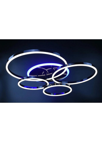 Люстра світлодіодна стельова LED світильник для квартири на стелю ледве з пультом 26146 Чорний 12х69х79 см. Sunnysky (335975087)