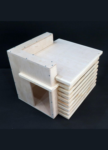 Будиночок для кішки з дерева Шварц бланже (ДДК-002001) No Brand (328453093)