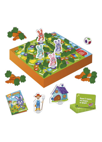 Игра настольная - Морковная гонка цвет разноцветный CB-00260280 Vladi toys (314888679)