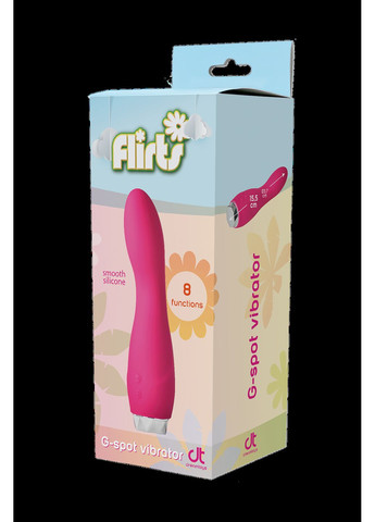 Вибратор для точки G Dream Toys Flirts GSpot, розовый, 17 см х 3 см Dreamtoys (299008350)