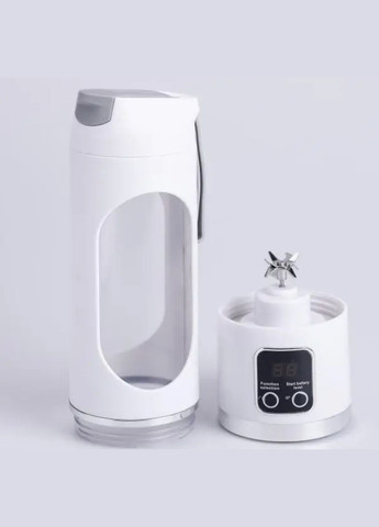 Блендер-шейкер HP-11-10W портативный 2 в 1 для коктейлей 450 мл с USB-зарядкой Белый Huizhou (328912538)