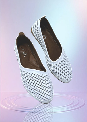 Женские балетки | белые натуральная кожа (325696481)