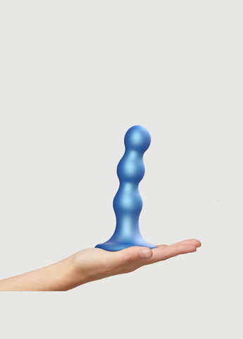 Насадка для страпона Dildo Plug Balls Blue Metallic M - CherryLove Strap-On-Me (339867194)