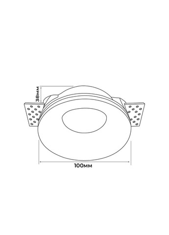 Світильник точковий MORION-R GU10 IP44 білий ( 130010 ) Violux (365652214)