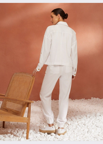 лляний костюм із брюками білий Dressa (293486209)