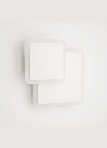 Светильник светодиодный настенный, бра GEOMETRIA SQUARE 12W S185 WHITE 220V IP20 Luminaria (329440043)