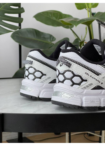Черно-белые зимние кроссовки мужские и женские asics gel-kahana 8 termo white black gore-tex | асикс гель-кахана 8 черно-белые термо No Brand